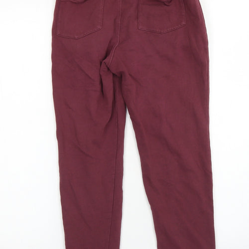 Lily & Dan Boys Purple  Cotton Jogger Trousers Size 9-10 Years  Regular Drawstring