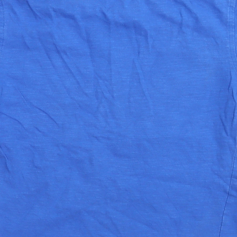 George Boys Blue  Cotton Basic T-Shirt Size 4-5 Years Crew Neck  - Surfing