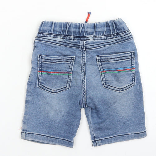 F&F Boys Blue  Cotton Cargo Jeans Size 18-24 Months  Drawstring - Marvel Avengers