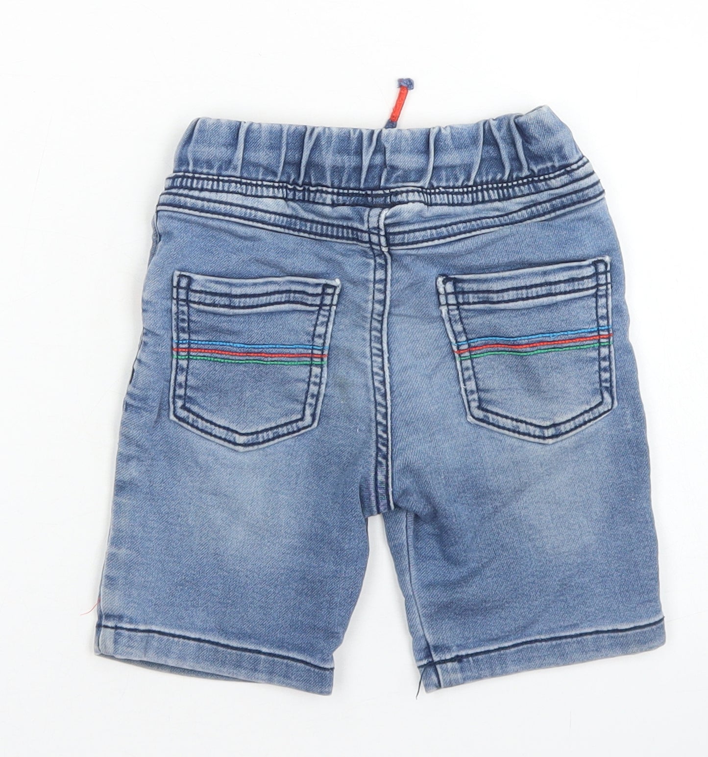 F&F Boys Blue  Cotton Cargo Jeans Size 18-24 Months  Drawstring - Marvel Avengers
