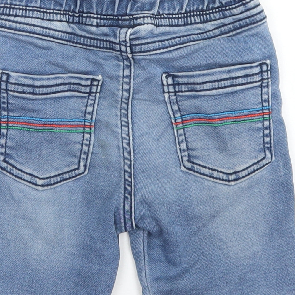 F&F Boys Blue  Cotton Cargo Jeans Size 18-24 Months  Drawstring - Marvel Avengers