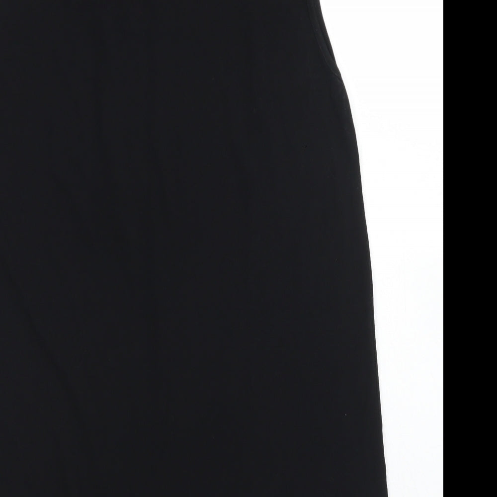 The Masai Clothing Company Womens Black  Viscose Tunic Tank Size L Round Neck