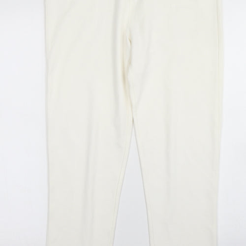 Al Paradise Womens White  Viscose Jegging Jeans Size M L27 in Regular Button