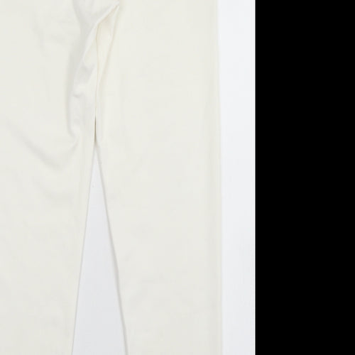 Al Paradise Womens White  Viscose Jegging Jeans Size M L27 in Regular Button