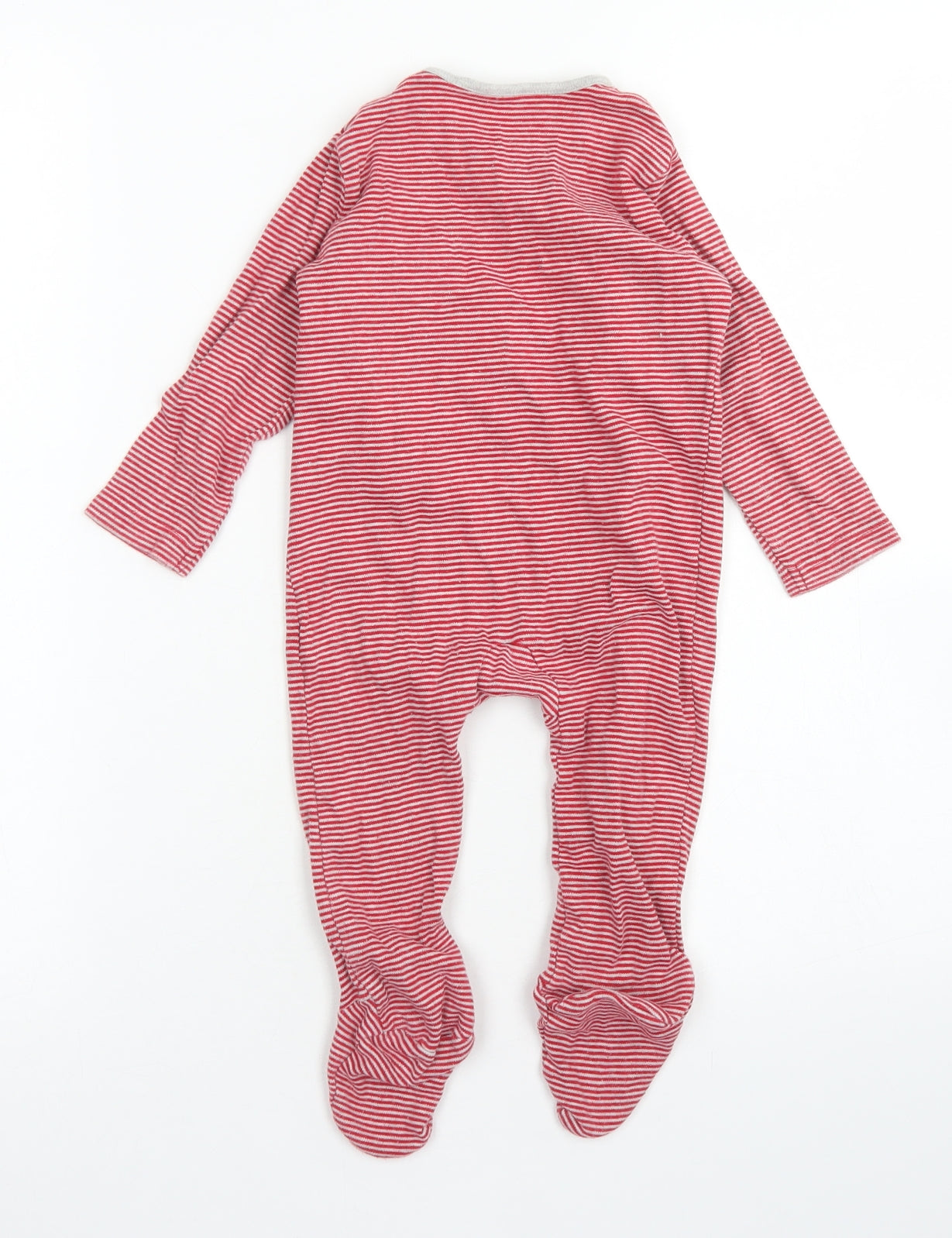 Disney Baby Boys Red Striped Cotton Babygrow One-Piece Size 9-12 Months  Snap - Tigger Christmas