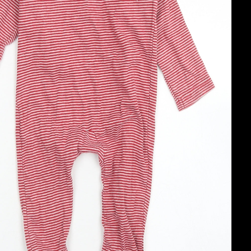 Disney Baby Boys Red Striped Cotton Babygrow One-Piece Size 9-12 Months  Snap - Tigger Christmas