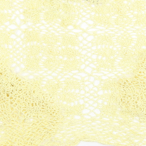 George Womens Yellow Round Neck  Viscose Shrug Jumper Size 12   - Cropped