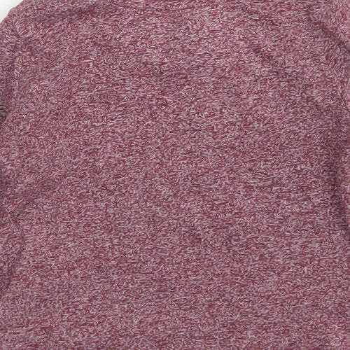 Primark Boys Red  Cotton Basic T-Shirt Size 3-6 Months Crew Neck Snap