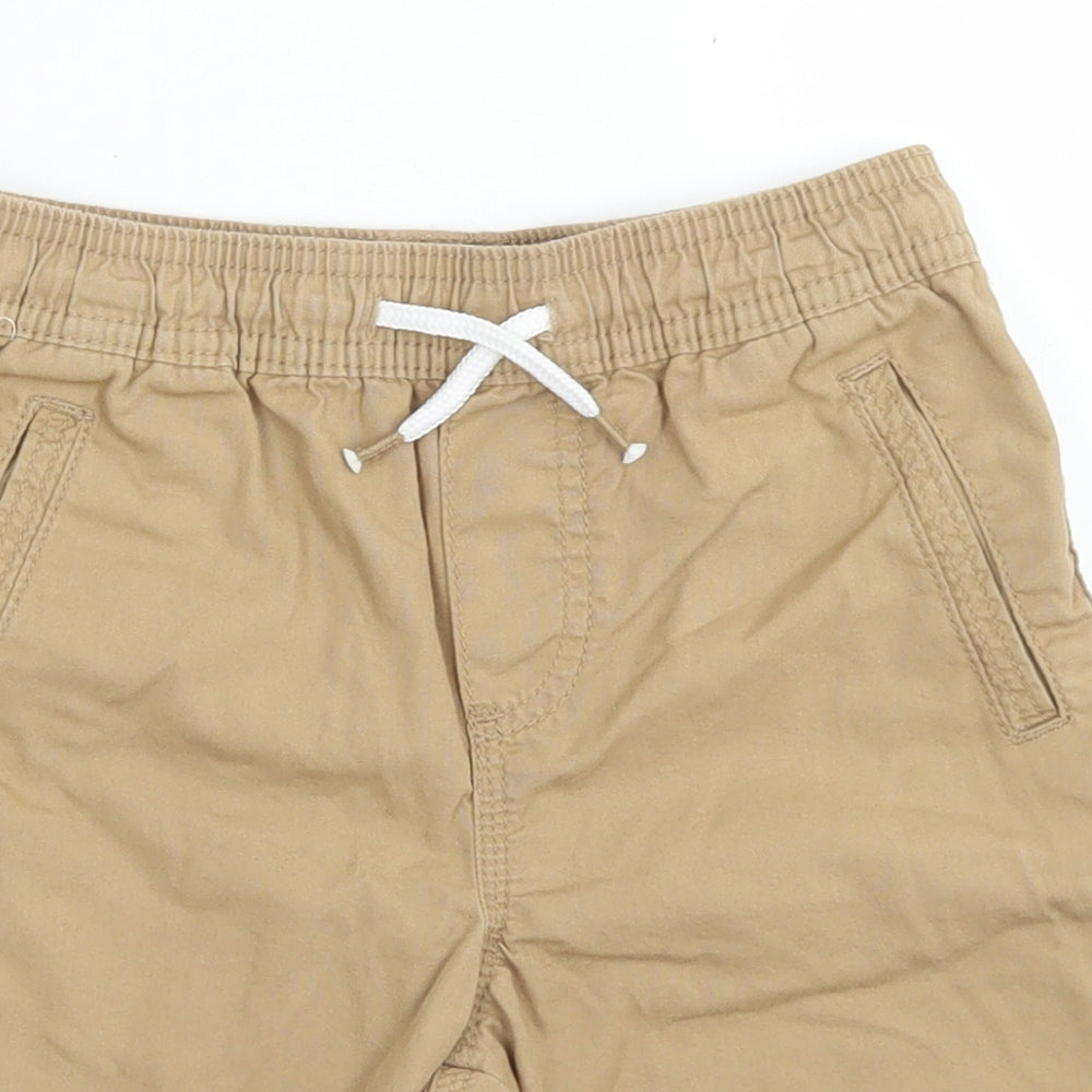 Denim Co Boys Brown  Cotton Chino Shorts Size 8-9 Years  Regular Drawstring