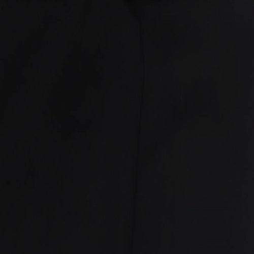 NEXT Womens Black  Viscose Trousers  Size 12 L29 in Regular Button