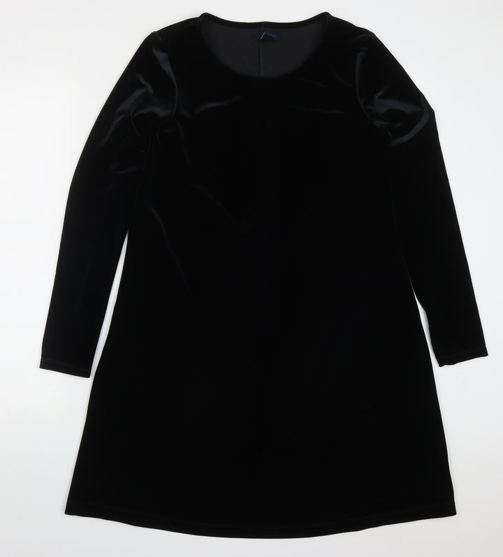Gap Womens Black  Polyester A-Line  Size M  Round Neck Pullover