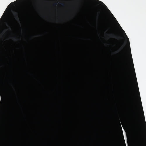 Gap Womens Black  Polyester A-Line  Size M  Round Neck Pullover