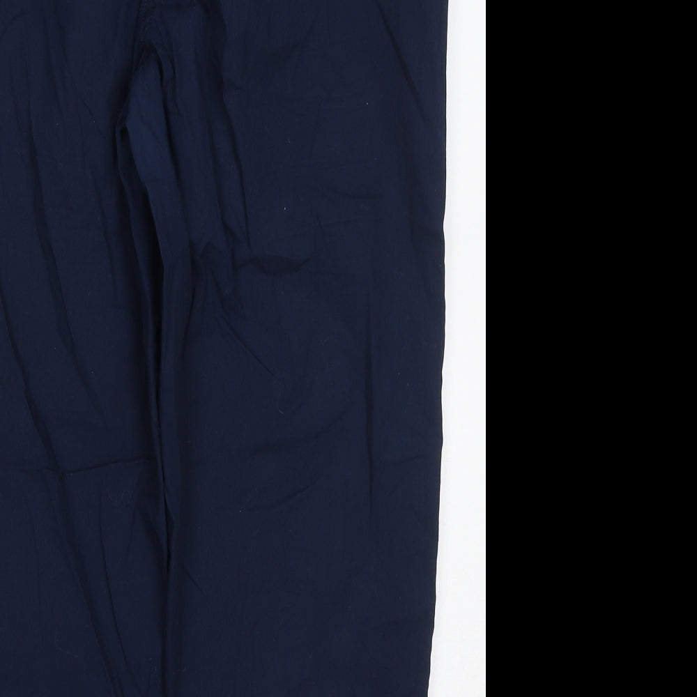 George Womens Blue  Cotton Trousers  Size 16 L25.5 in Regular Button