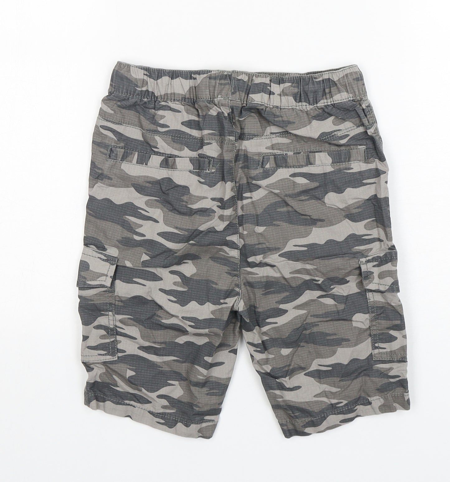 TU Boys Grey Camouflage Cotton Cargo Shorts Size 8 Years  Regular