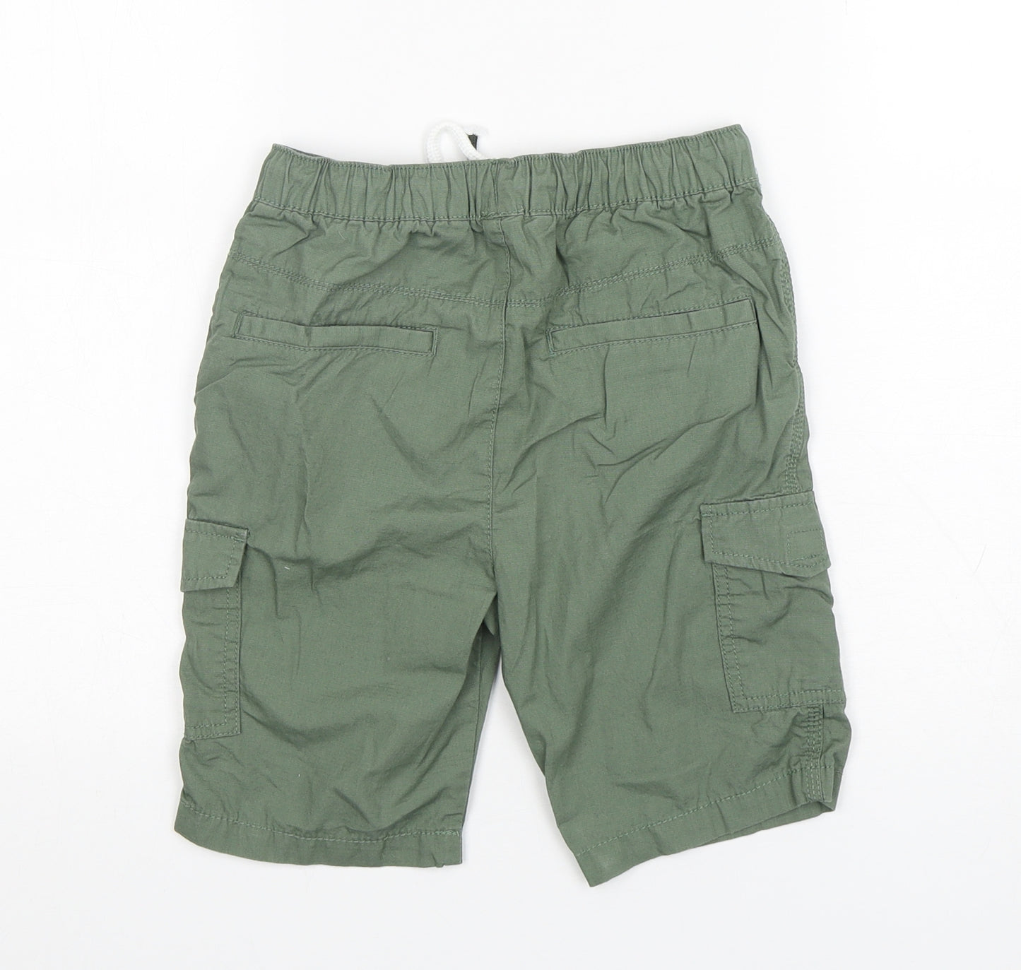 TU Boys Green  Cotton Cargo Shorts Size 8 Years  Regular