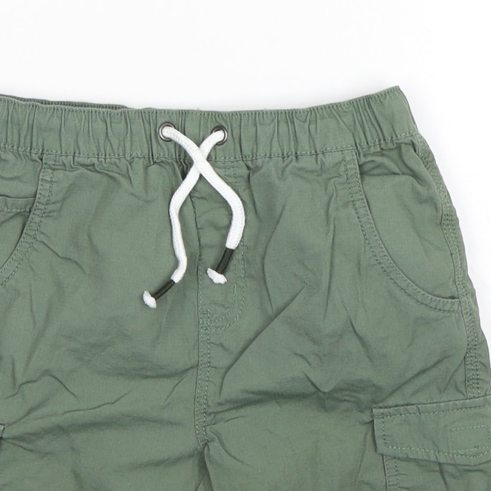 TU Boys Green  Cotton Cargo Shorts Size 8 Years  Regular