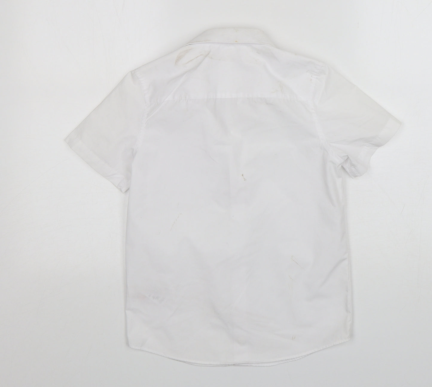 F&F Boys White  Cotton Basic Button-Up Size 8-9 Years Collared  - School Wear