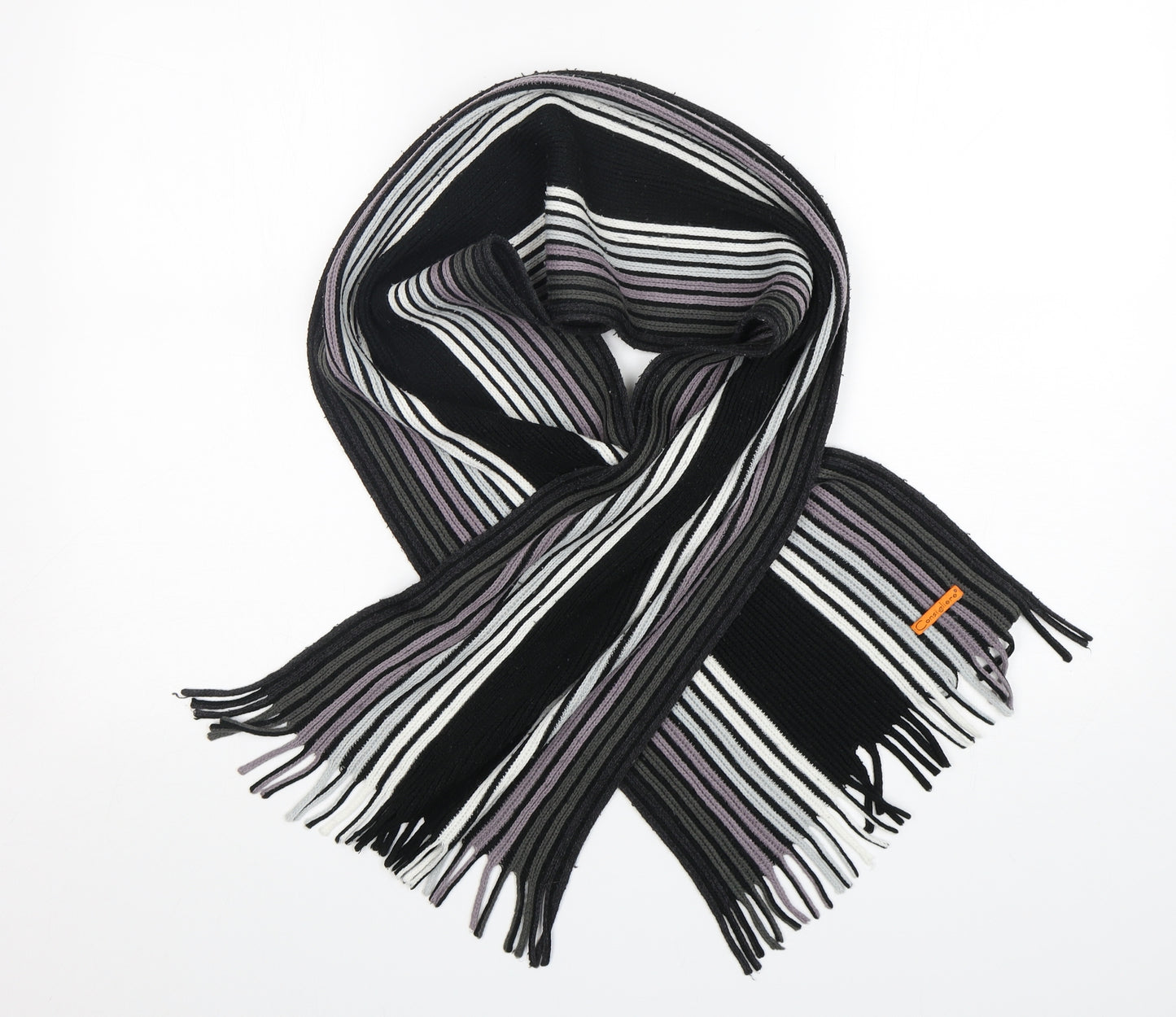 Consigliere Mens Multicoloured Striped  Scarf  Size Regular