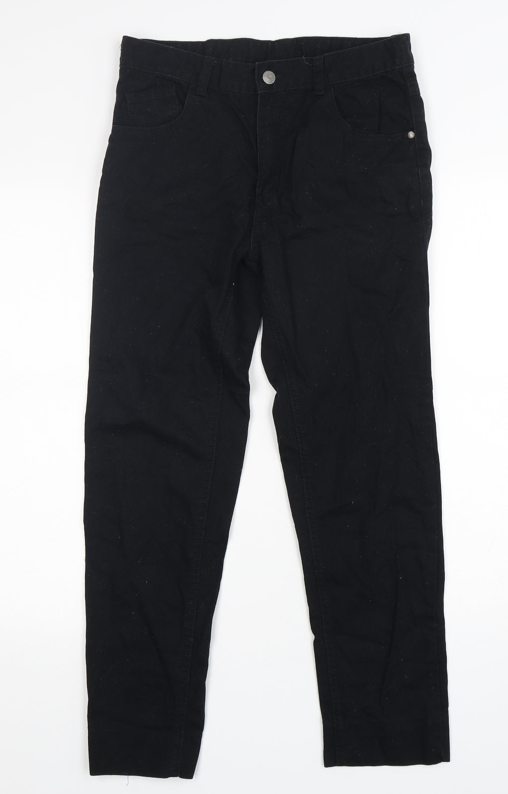 George Boys Black  Cotton Straight Jeans Size 13-14 Years  Regular