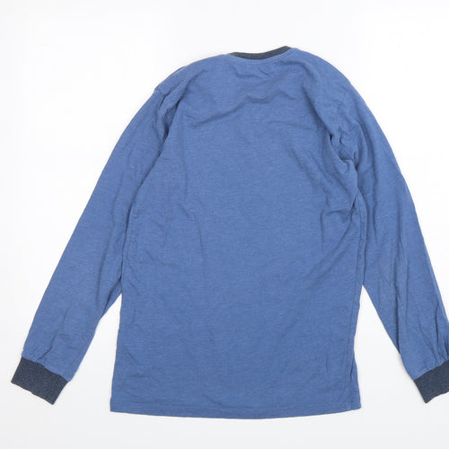 Matalan Boys Blue  Cotton Basic T-Shirt Size 12-13 Years Round Neck