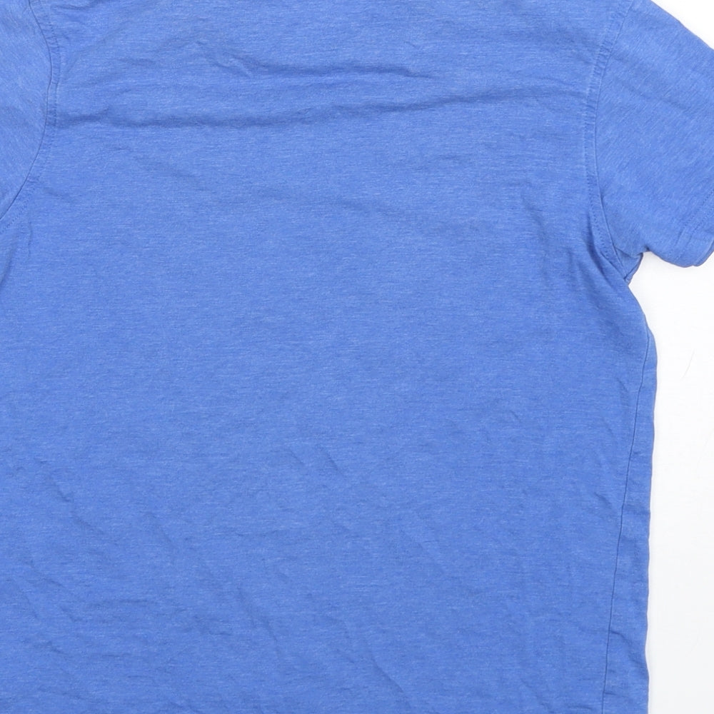 George Boys Blue  Cotton Basic T-Shirt Size 12-13 Years Round Neck