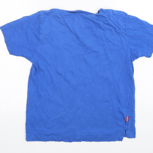 Slazenger  Boys Blue  Cotton Basic T-Shirt Size 11-12 Years Round Neck
