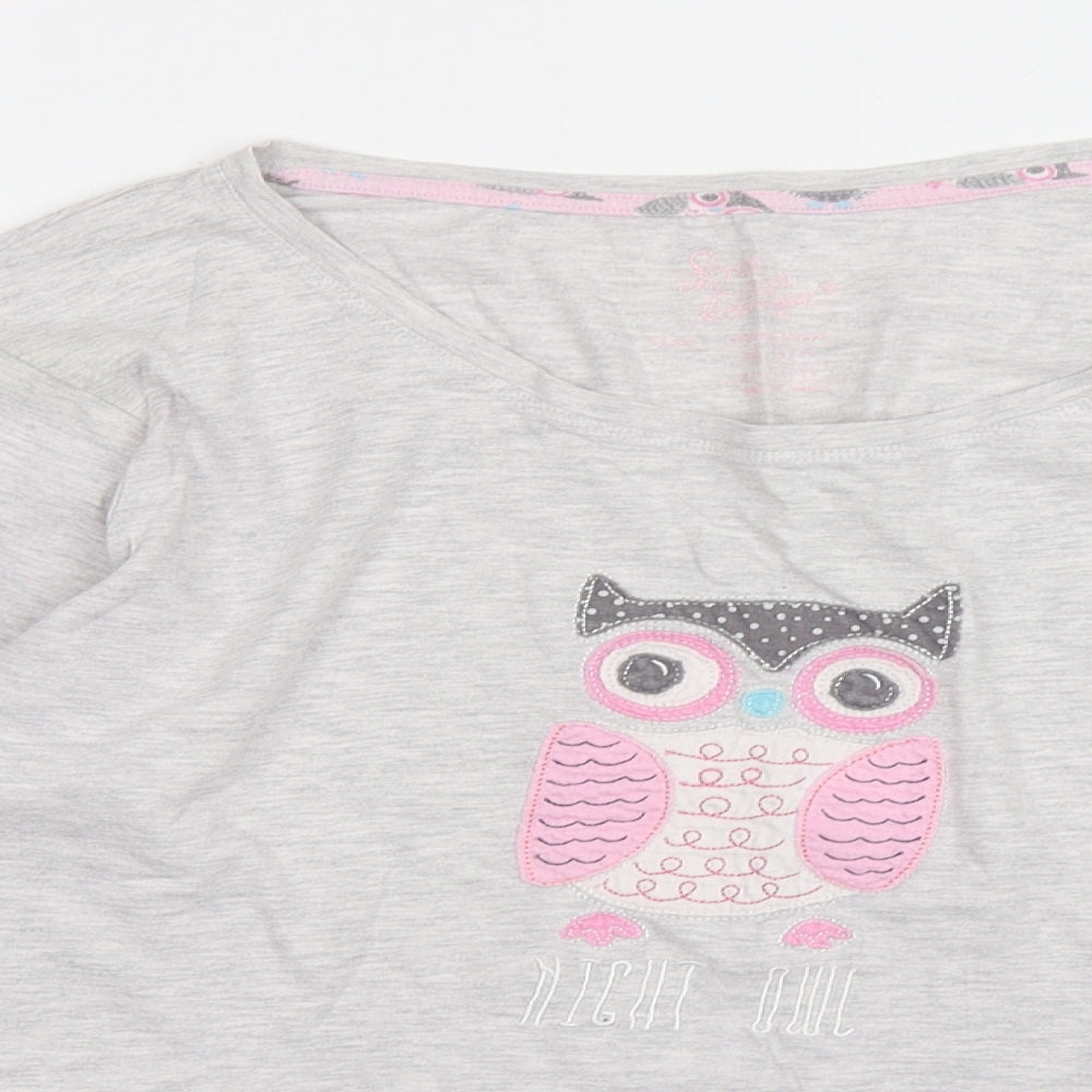 Primark Womens Grey  Cotton Top Pyjama Top Size XL