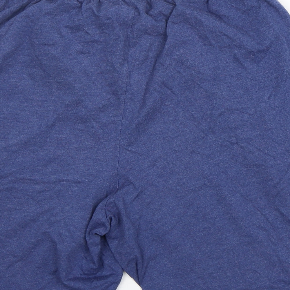 Dunnes Stores Mens Blue  Cotton  Sleep Shorts Size L