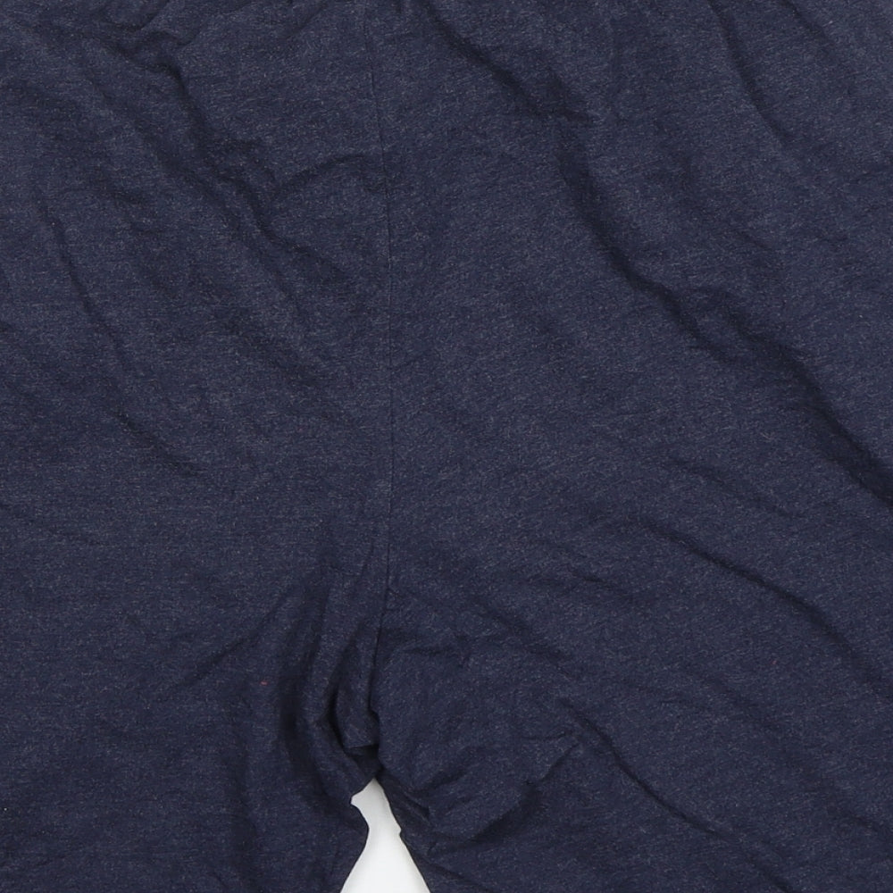 Dunnes Stores Mens Blue  Cotton  Sleep Shorts Size L