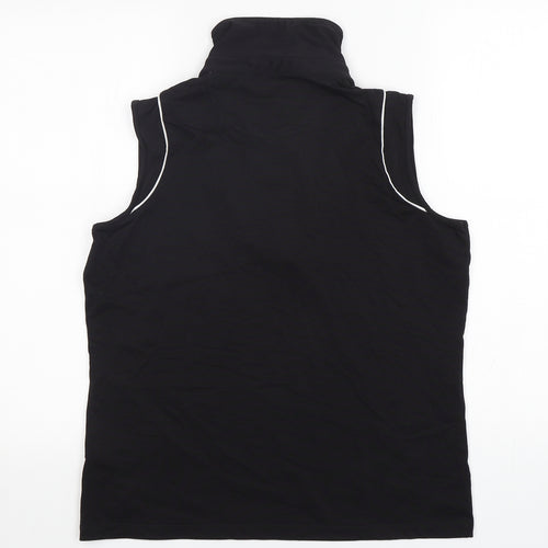 Green Lamb Womens Black  Nylon Basic Tank Size 14 Collared