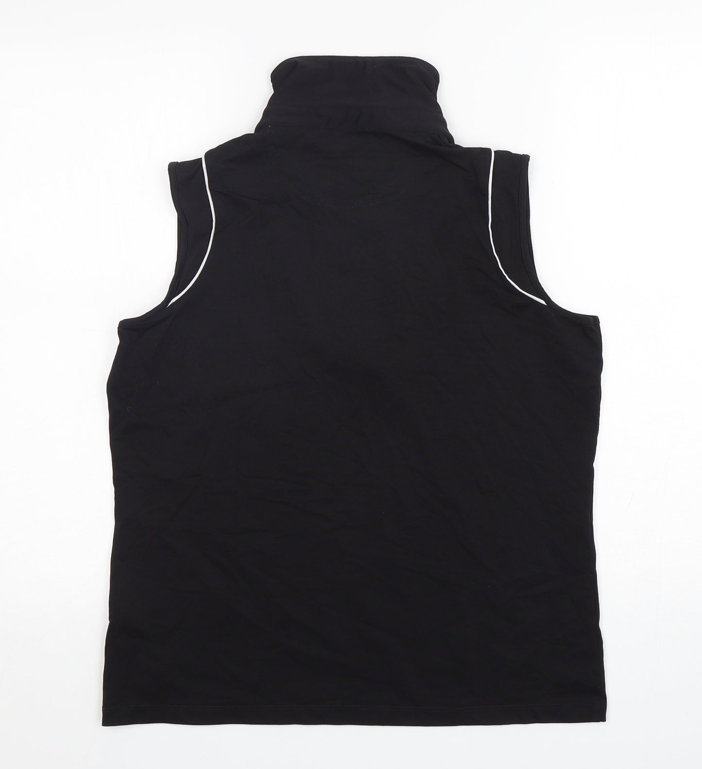 Green Lamb Womens Black  Nylon Basic Tank Size 14 Collared