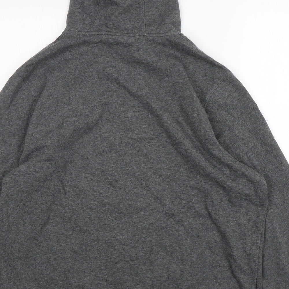 Under armour Mens Grey  Cotton Full Zip Hoodie Size L