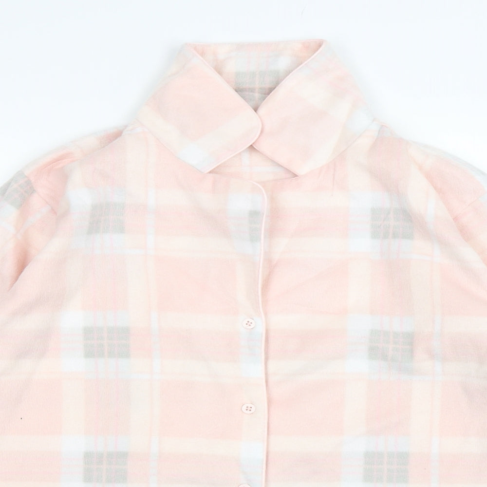 George Womens Pink Plaid Polyester Top Pyjama Top Size 20