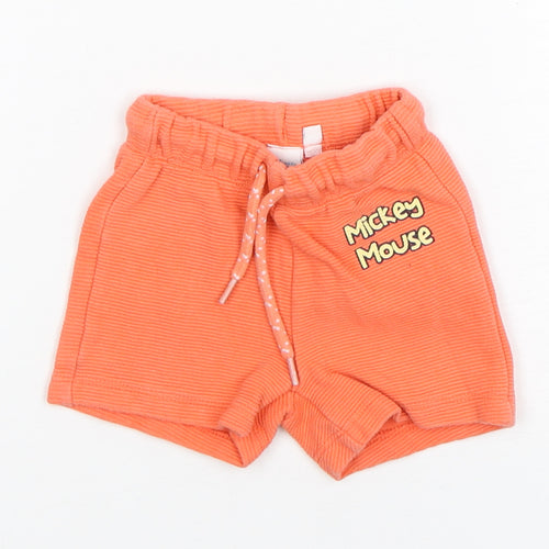 Disney Boys Orange  Cotton Sweatpants Trousers Size 18 Months