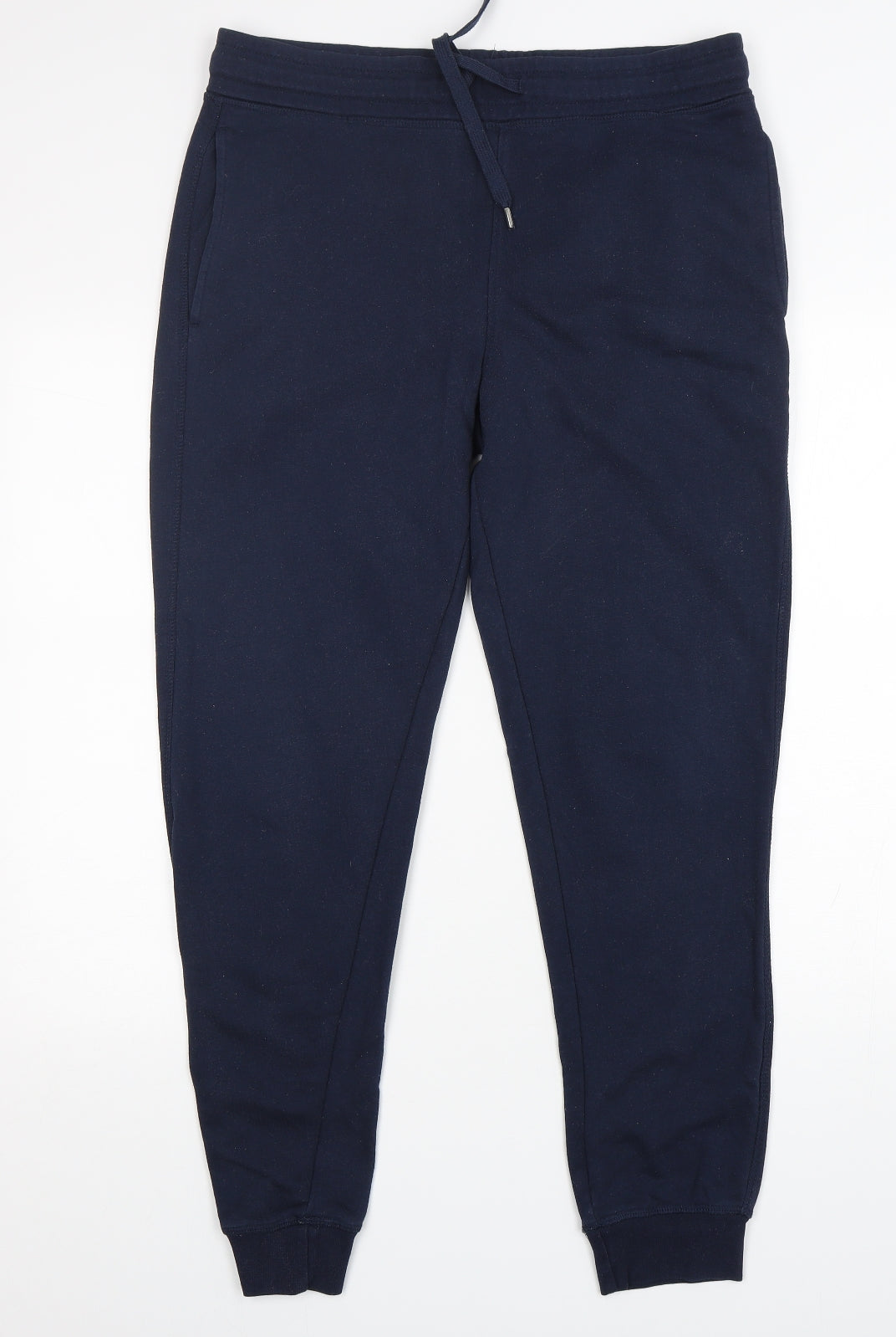 Jeff & CO Mens Blue  Cotton Sweatpants Trousers Size L L30 in Regular