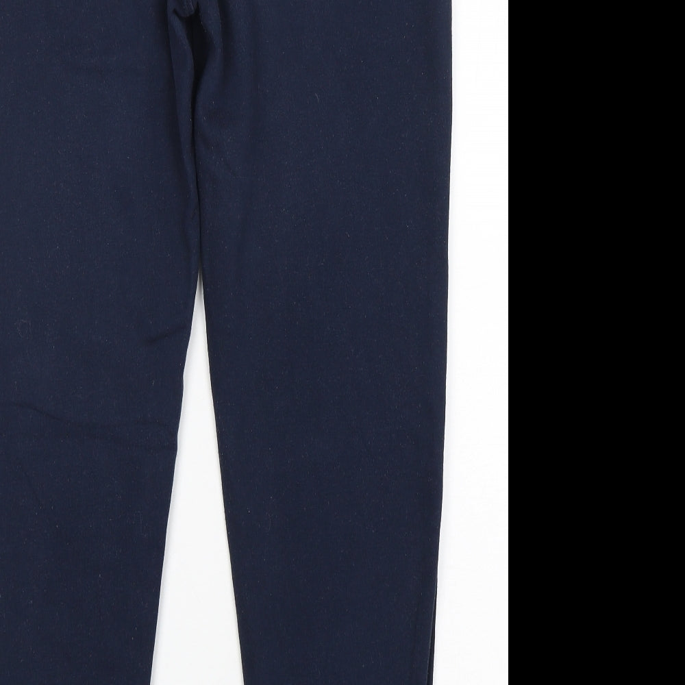 Jeff & CO Mens Blue  Cotton Sweatpants Trousers Size L L30 in Regular