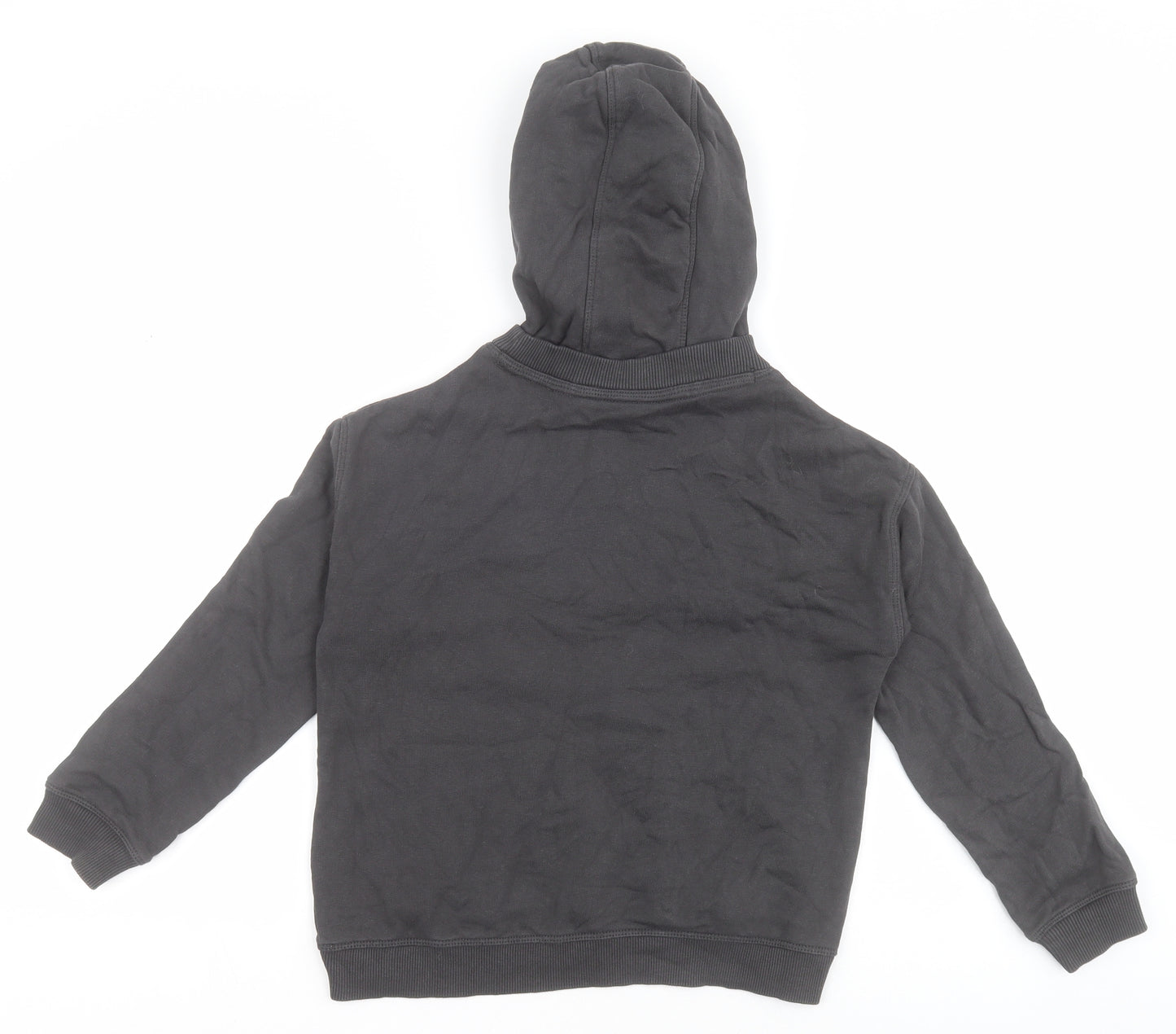 NEXT Girls Black  100% Cotton Pullover Hoodie Size 8 Years   - Free Spirit