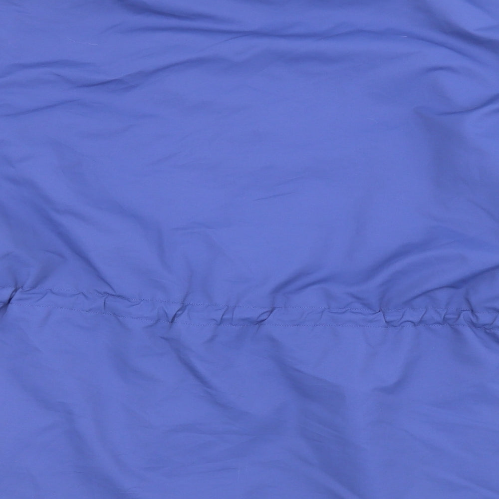 Mountain Life Womens Blue   Windbreaker Coat Size 12  Zip - Packable Hood