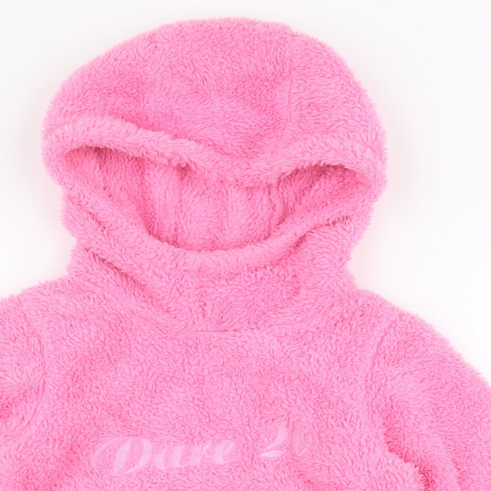 Dare 2B Girls Pink  100% Polyester Pullover Hoodie Size 3-4 Years