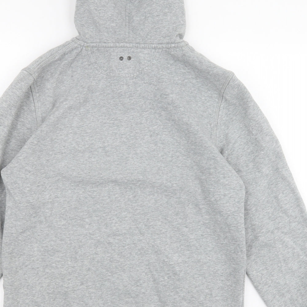 Converse Mens Grey  Cotton Full Zip Hoodie Size M