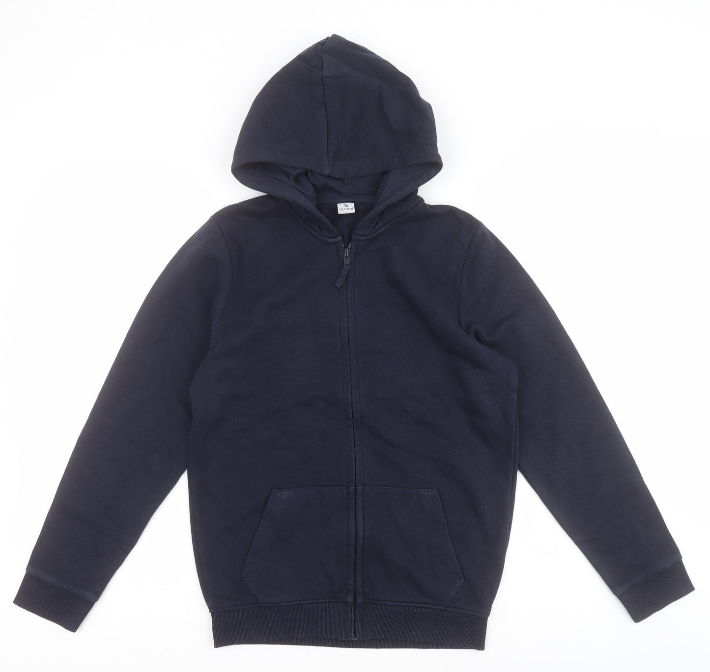 TU Boys Blue  Cotton Full Zip Hoodie Size 12 Years   - Schoolwear