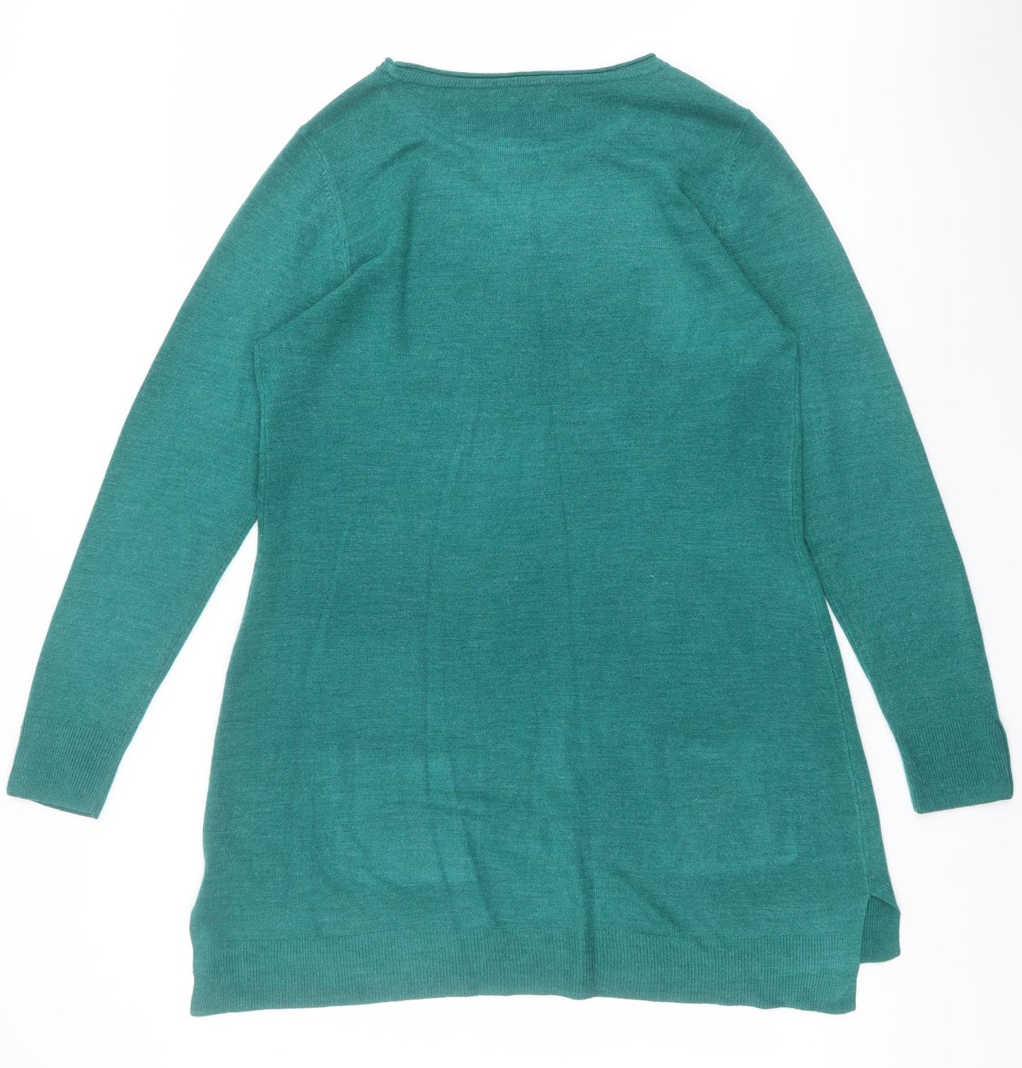 F&F Womens Green  Acrylic Jumper Dress  Size 18  Round Neck