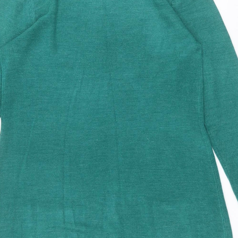 F&F Womens Green  Acrylic Jumper Dress  Size 18  Round Neck