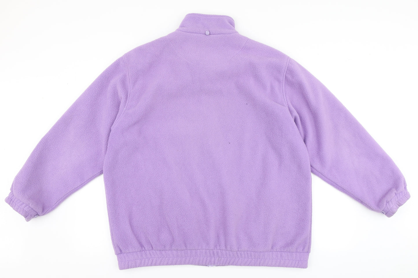 Being Casual Womens Purple  100% Polyester Full Zip Sweatshirt Size 18  Zip - Fleece