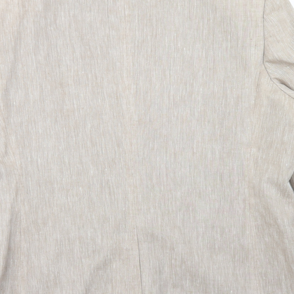 Taylor & Wright Mens Beige  Linen Jacket Blazer Size 46