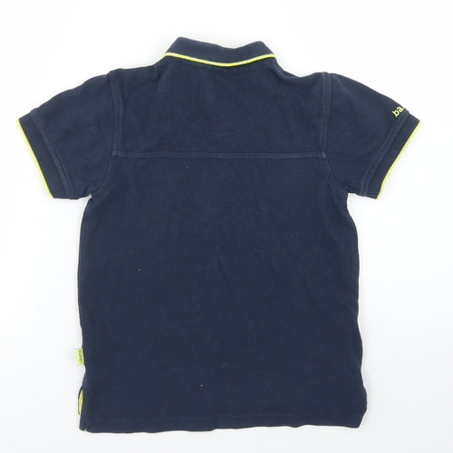 Baker By Ted Baker Boys Blue  Cotton Basic Polo Size 4-5 Years Collared Button