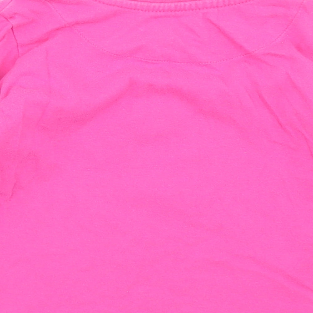Primark Girls Pink  Cotton Basic T-Shirt Size 3-4 Years Crew Neck  - Minnie Mouse