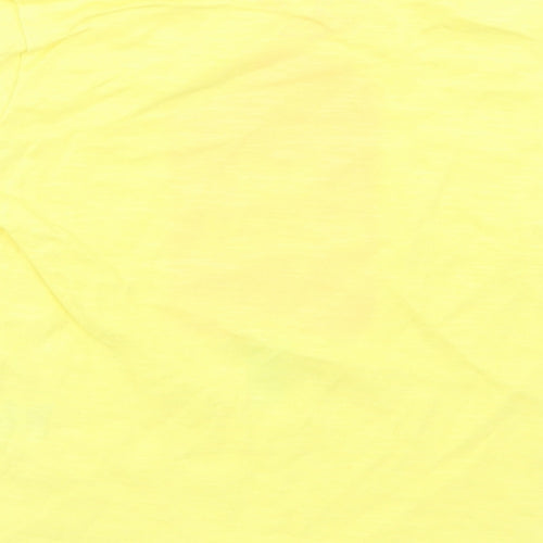 Matalan Girls Yellow  Cotton Basic T-Shirt Size 12-18 Months Crew Neck  - Ice Cream