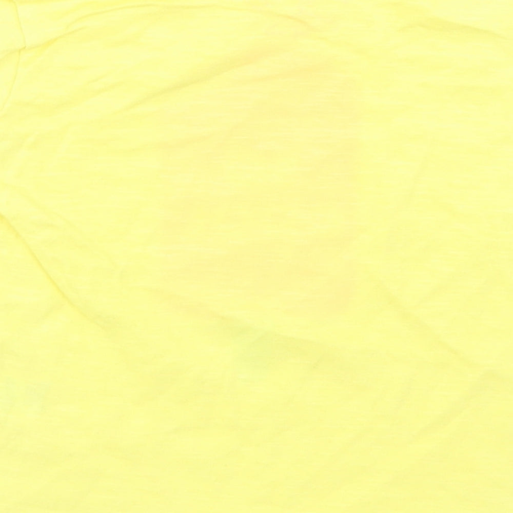 Matalan Girls Yellow  Cotton Basic T-Shirt Size 12-18 Months Crew Neck  - Ice Cream