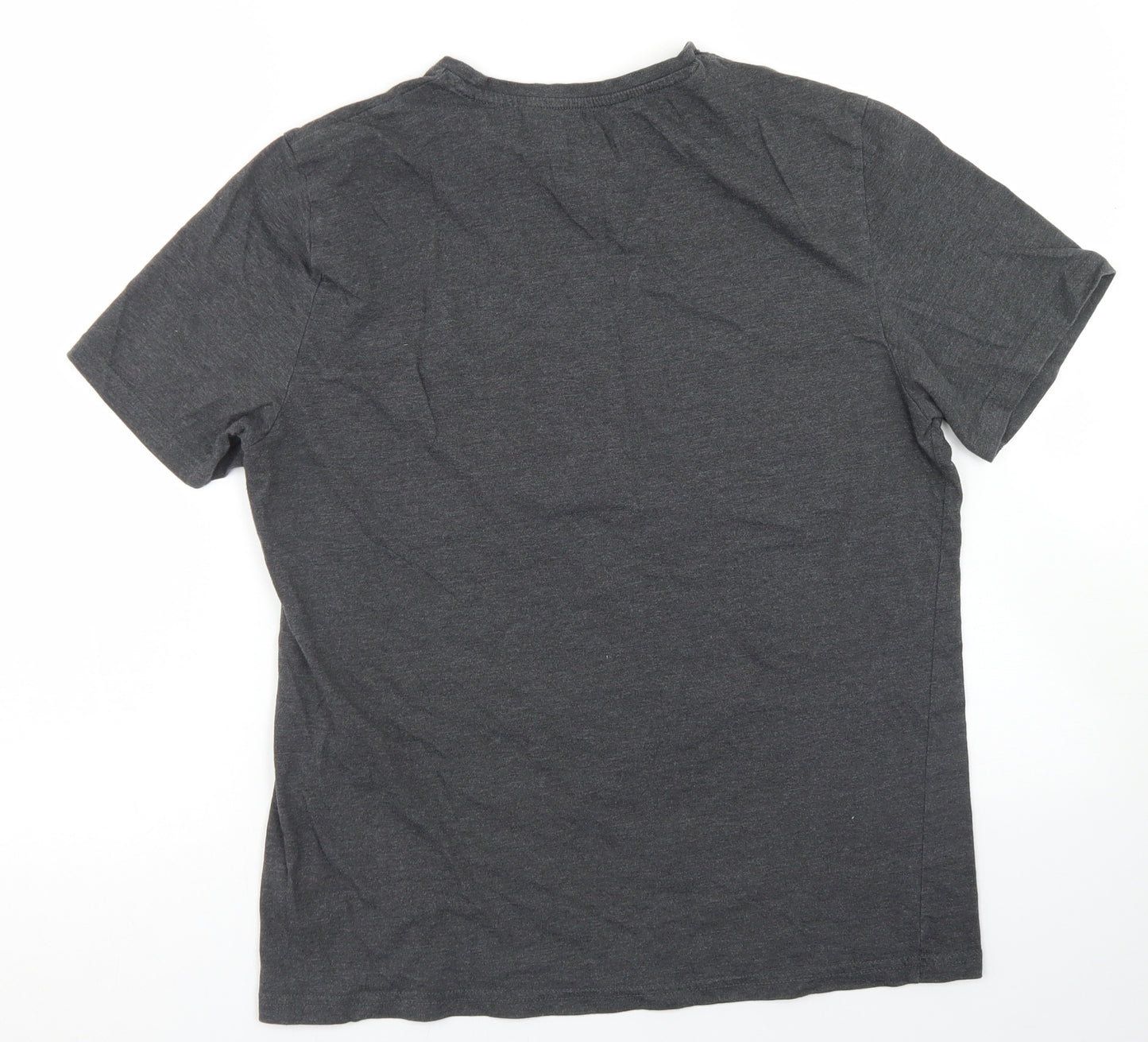 George Mens Grey  Cotton  T-Shirt Size M Crew Neck  - Marvel Thanos